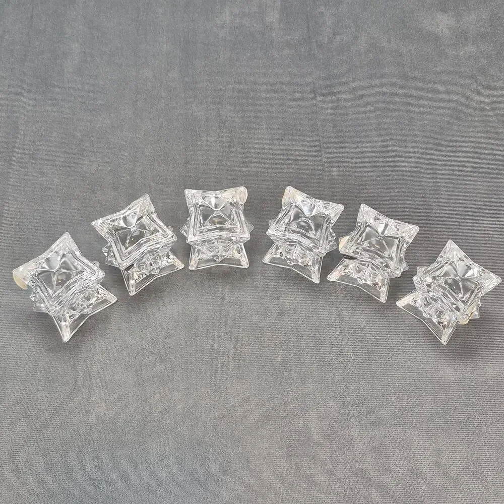 Deplomb Lot of 6 24% Lead Crystal Candle 2